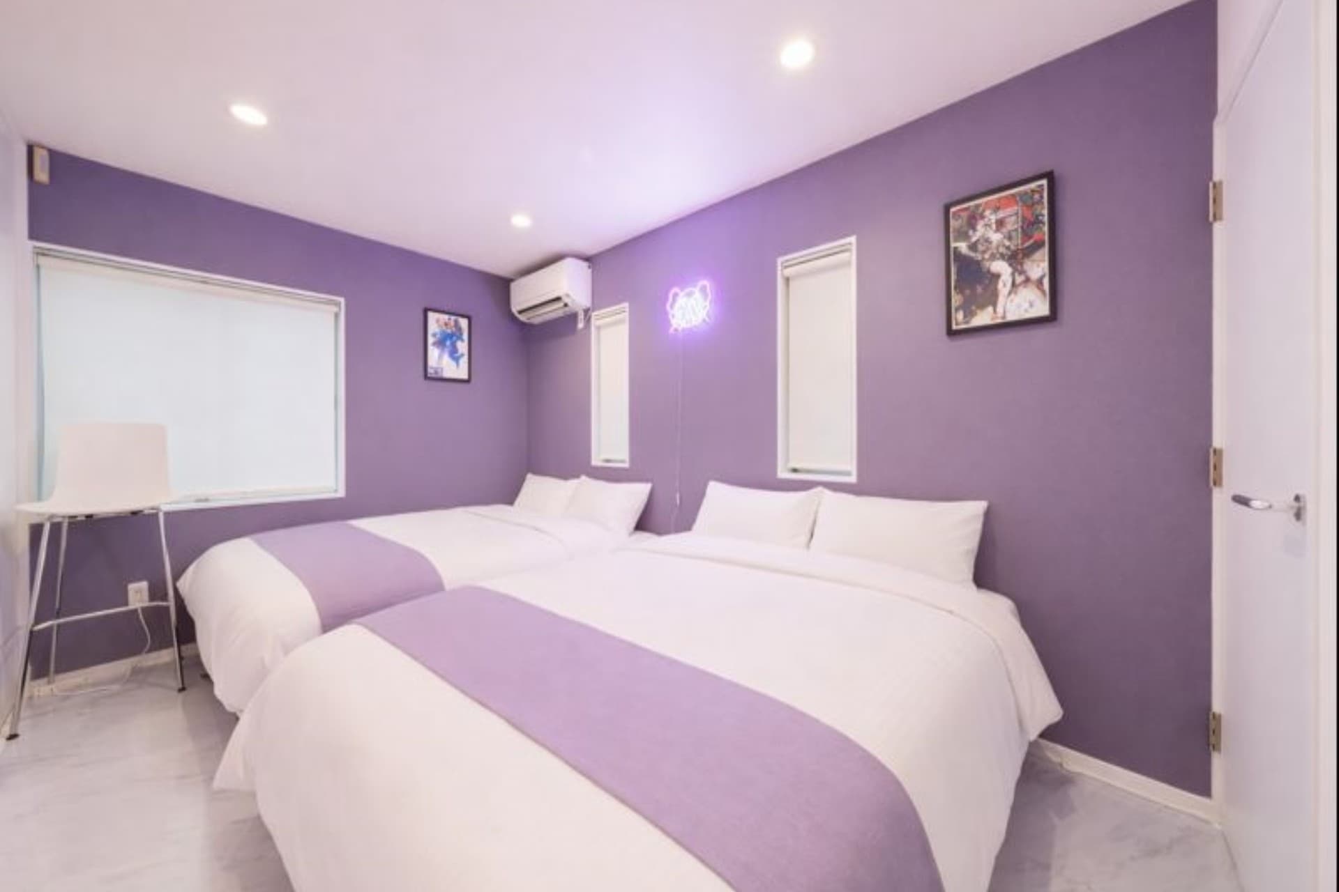 Bedroom B (Queen) - Plat House Shirokanedai Queen Bed up to 2 guests